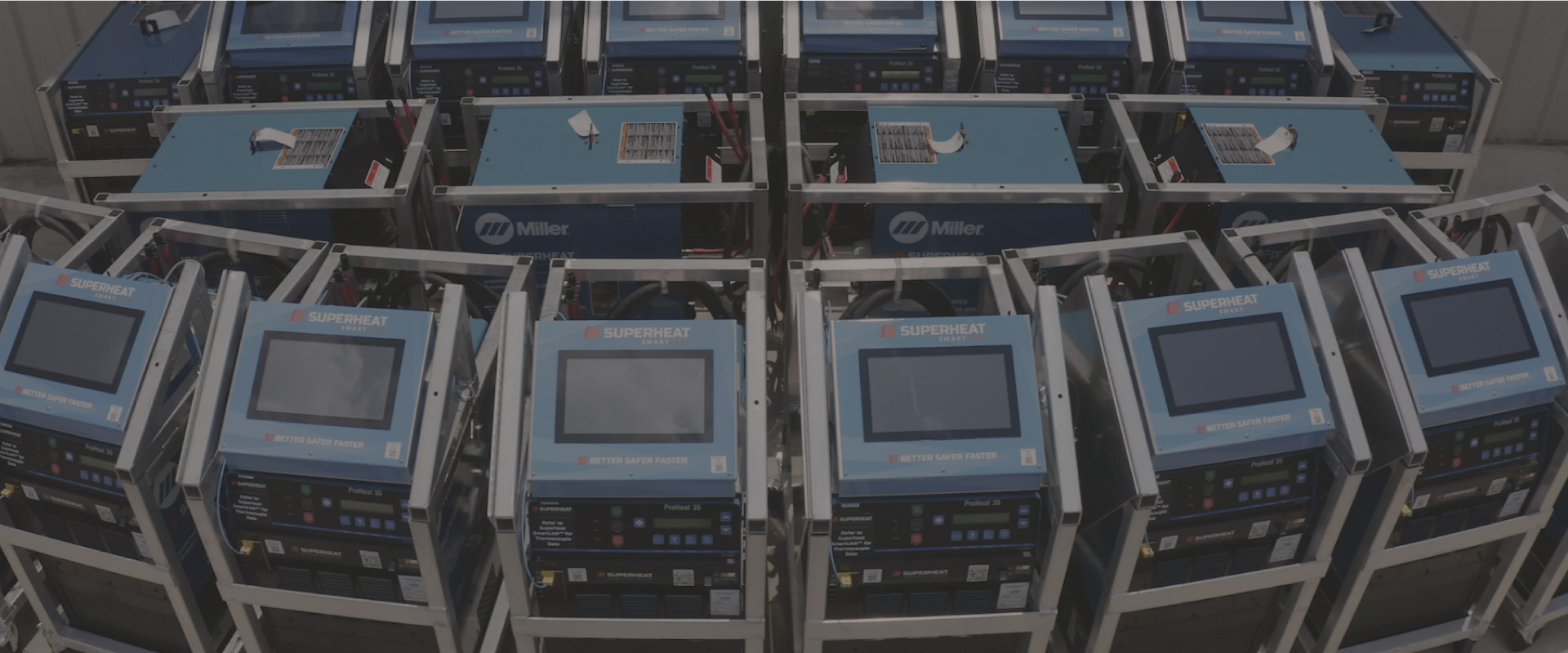 A group of Superheat SmartLink and Miller induction heater, proheat 35